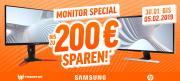 Monitor Special mit 20% Rabatt auf Acer, Samsung und HP Monitore