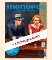 Monopol (Lifestyle Magazin) 3 Monate 21,60&euro; plus 32,40&euro; Barpr&auml;mie geschenkt dazu