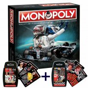 Monopoly Mercedes AMG Petronas + Top Trumps Grand Prix Helden 1+2 Quartett Spiel
