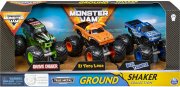 Monster Jam 3er-Pack Ground Shaker Spielzeugautos im Ma&szlig;stab 1:64