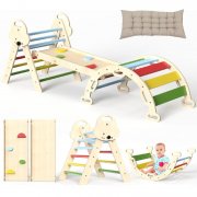 Montessori Kletterdreieck mit Rutsche & Matte f&uuml;r Kleinkinder reduziert