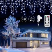 Monzana 10 Meter LED Regen Lichterkette f&uuml;r den Innen- und Au&szlig;enbereich mit Fernbedienung