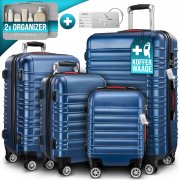 Monzana 4-teiliges Hartschalenkoffer Set mit Zubeh&ouml;r