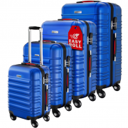 Monzana Baseline 4-Rollen Hartschalenkoffer Set 48/55/66/75 cm navy
