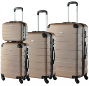 Monzana Essential Hartschalenkofferset + Beautycase