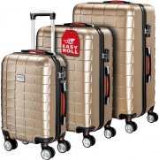 Monzana Exopack 4-Rollen-Trolley Hartschalenkoffer-Set