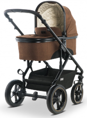 MOON Kombikinderwagen Nuova City chocolate/structure