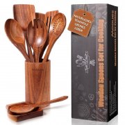 Mooues Kochl&ouml;ffel Holz Set (9 Teile) f&uuml;r 32,99&euro; bei Amazon