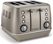 Morphy Richards Evoke Platinum Toaster mit 4 Toatschlitzen