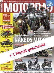 MOTORRAD Schnupperabo (6 + 2 Ausgaben) 31,85 Euro Geldpr&auml;mie 