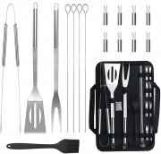 Movein 16-teiliges Edelstahl BBQ Grillbesteck Set