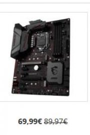 MSI B250 GAMING M3 Mainboard, Sockel 1151, 4x DDR4 DIMM, 6x SATA, USB 3.1 nur heute 69,99