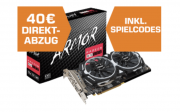 MSI Radeon RX 580 Armor 8GB OC bei Saturn f&uuml;r 225 &euro; statt f&uuml;r 263,90 &euro;