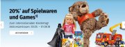 M&uuml;ller &ndash; 20% auf Spielwaren & Games vom 30.05. bis 01.06. zum Interatinoalen Kindertag