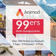 Multi Hotel Gutschein 3 Tage Kurzurlaub 2 Personen &uuml;ber 100 Hotels f&uuml;r 89,98&euro;