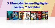 Multibuy-Aktion 3 Filme oder Serien auf Blu-ray & DVD kaufen und nur 2 bezahlen