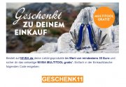 Multitool gratis zur Bestellung auf Nivea.de (30 Euro Mindestbestellwert)
