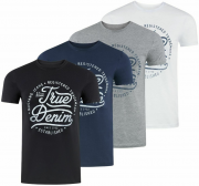 Mustang Herren T-Shirts Print Tee Mustang Rundhals