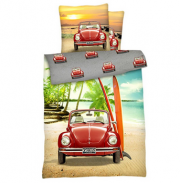 MustHave f&uuml;r VW K&auml;fer Fans! VW K&auml;fer Renforc&eacute;-Bettw&auml;sche 135 x 200 cm nur 9,97 Euro inkl. Versand