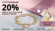 Muttertags-Aktion mit 20% Rabatt auf &uuml;ber 11.000 ausgew&auml;hlte Uhren und Schmuck bei Christ