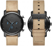 MVMT D-MC02-GML Herren Chronograph mit Lederarmband