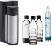 MySodapop Wassersprudler Harold mit 2x Glaskaraffen, 1x PET Flasche und CO2 Zylinder