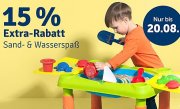 mytoys 15% Extra Rabatt auf Sand- + Wasserspa&szlig;