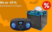 myToys &ndash; bis zu 25% auf Boomboxen + Player
