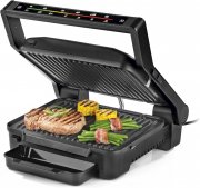 N8WERK Digital-Kontakt-Grill in der Midnight Edition mit 6 Grill-Programme und Touch-Display