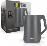 N8WERK Wasserkocher Nordic Grey Edition - Fassungsverm&ouml;gen 1,5 Liter