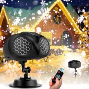 NACATIN LED Schneeflocken-Projektor f&uuml;r den Au&szlig;en- und Innenbereich mit Fernbedienung