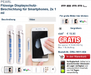  Nano Displayschutz bei Pearl bei einer Bestellung gratis, ansonsten nur 1,95 &euro; f&uuml;r Versand!