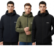 Napapijri A-Biois atmungsaktive Herren Softshell-Jacken mit Kapuze in 3 Farben