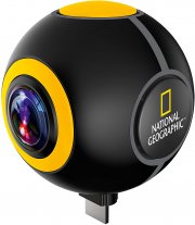 National Geographic Android Streaming Action Kamera mit 720&deg; Bild- und Video in HD Aufl&ouml;sung