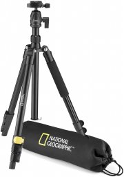 National Geographic NGTR001L Stativ Set mit Hebelverriegelung, Kugelkopf und Schnellwechselplatte