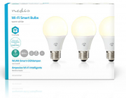 Nedis 3x SmartLife WLAN LED-Leuchtmittel E27 Warmweiss Sprachsteuerung &uuml;ber Alexa oder Google
