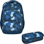 neoxx Active Pro camo nation 27 Liter Schulrucksack & Schlamperbox