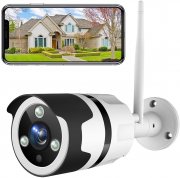 NETVUE 1080P WLAN IP &Uuml;berwachungskamera mit Nachtsicht, 2-Wege-Audio, Bewegungserkennung