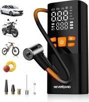 NEVERLAND 150 PSI 16000mAh Akku Kompressor mit LED Taschenlampe und Powerbank Funktion