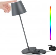 NiceBuy Aufladbare RGB LED Akku Outdoor Tischlampe mit Touch