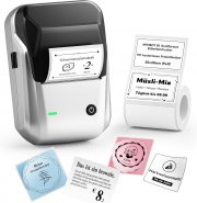 NIIMBOT B1 Bluetooth Monochrom Etikettendrucker mit Wasserfesten Etiketten