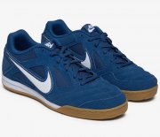 Nike GATO Lowtop Damen und Herren Retro Sneaker mit Echtleder HQ6020 400 Blau