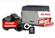 Nikon D3400 Kit &ndash; DSLR-Kamera mit AF-P 18-55 VR + Tasche + Speicherkarte f&uuml;r 399&euro; (statt 459&euro;)