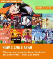 Nimm 3, Zahl 2 Aktion f&uuml;r Animes DVD& Blu-rays bei Saturn