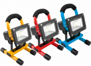 NINETEC 10W LED Akku Flutlicht Bau Strahler