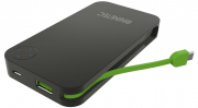 NINETEC NT-608 6.000mAh Marken-USB Power Bank mit integriertem Ladekabel f&uuml;r 8,88 Euro