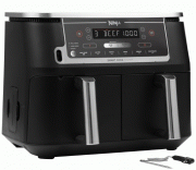 Ninja Foodi AF451EU MAX Dual Zone Hei&szlig;luftfritteuse mit digitalem Bratenthermometer