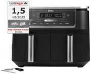 Ninja Foodi AF451EU MAX Dual Zone Hei&szlig;luftfritteuse mit digitalem Bratenthermometer