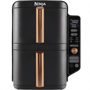 Ninja SL400EU Double Stack 9,5 Liter XL Hei&szlig;luftfritteuse mit 2 vertikalen Schubladen