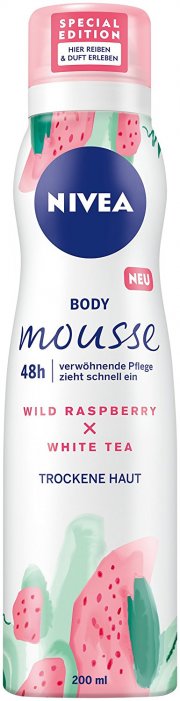 NIVEA 3er Pack K&ouml;rper Mousse, Himbeer - Wei&szlig;er Tee Duft bei@amazon - 8,73&euro;